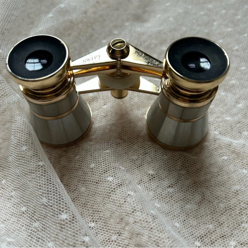 SWIFT GOLD AND GRAY OPERA GLASSES, VINTAGE 1980s, LIKE NEW CONDITION!๐๏ธ - Picture 8 of 14